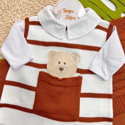   Saída de Maternidade Theodoro - Branco e Ferrugem